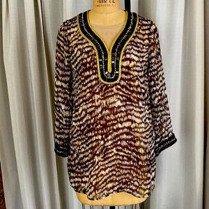 Animal print blouse